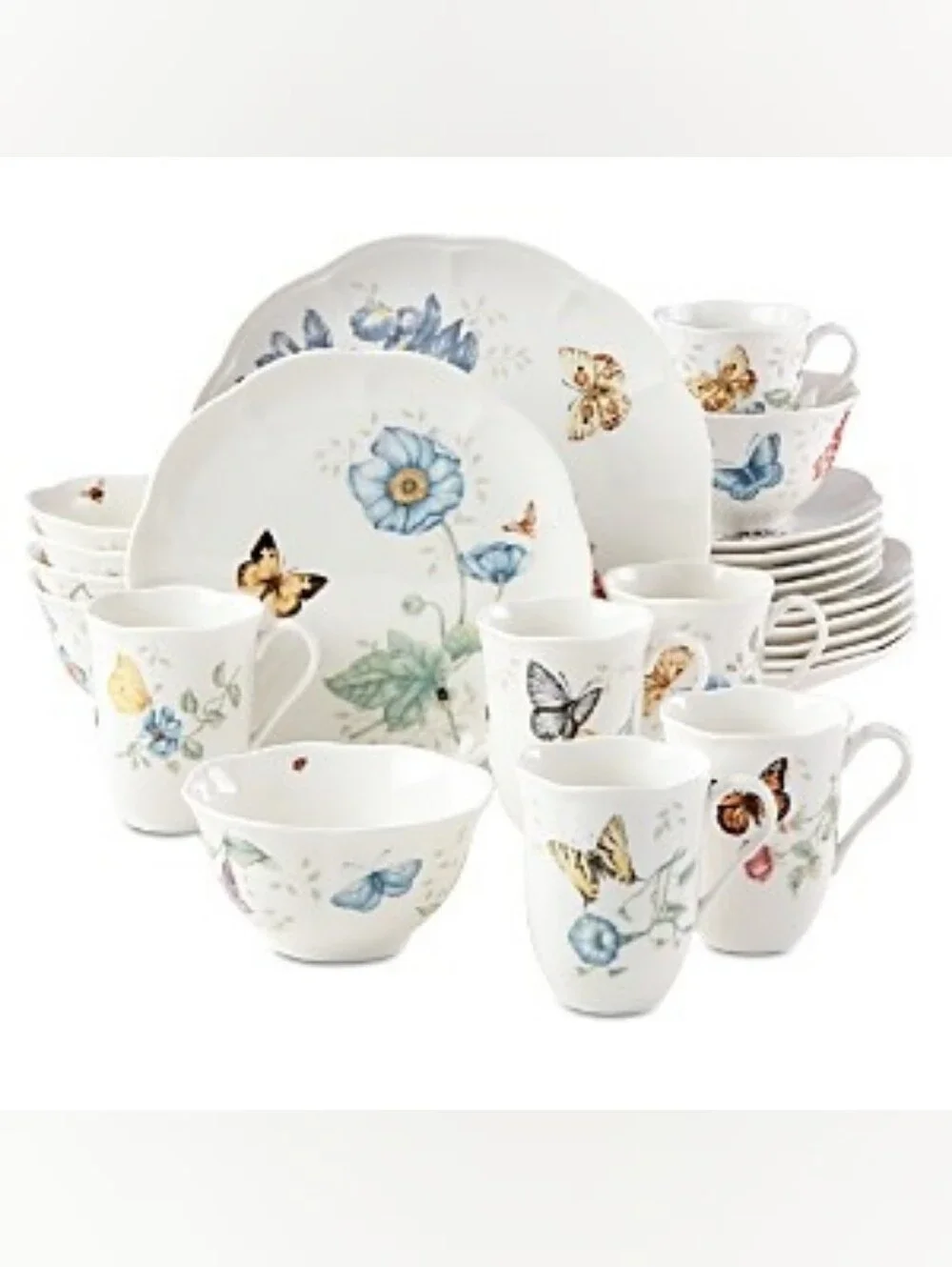 Lenox Butterfly Meadow 24Pc. Dinnerware Set.